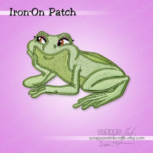 FROG PRINCESS TIANA *Exclusive! Embroidered Iron-On Patch for Crafts, Hats, Clothing, Bags, Home Décor- 70438