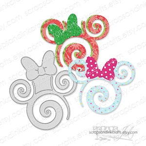 SPIRAL MOUSE Metal Cutting Die for Papercrafts, Scrapbooks, Cards, Gifts, Journals, DiY Party & Home Décor- 20336