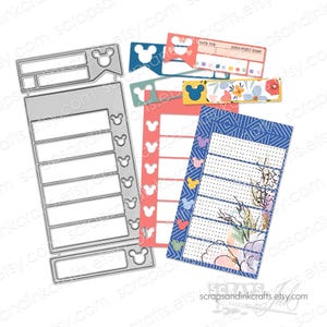 LISTES ET ÉTIQUETTES Lot de 3 matrices de découpe en métal pour travaux manuels, albums de coupures, cartes, journaux, agendas, cadeaux, bricolage de fête/maison - 20615