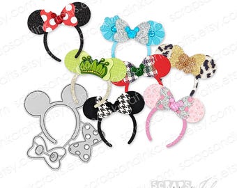 MOUSE EARS HEADBAND Set of 5 Metal Cutting Dies for Papercrafts, Scrapbooks, Cards, Gifts, Tags, Planners, DiY Party & Home Décor- 21012