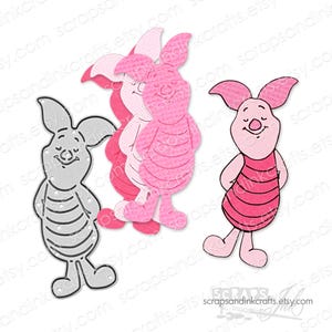 Troquel de corte metálico PIGLET para manualidades, álbumes de recortes, tarjetas, regalos, etiquetas, planificadores, manualidades para fiestas y decoración del hogar - 20154