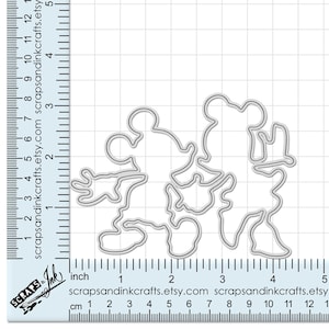 CLASSIC COUPLE Metal Cutting Die for Papercrafts, Scrapbooks, Cards, Gifts, Tags, Planners, DiY Party & Home Décor- 20418