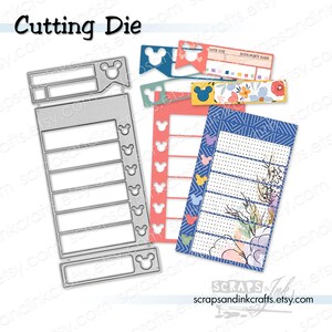 LISTS & LABELS Set of 3 Metal Cutting Dies for Papercrafts, Scrapbooks, Cards, Journals, Planners, Gifts, DiY Party/Home Décor- 20615