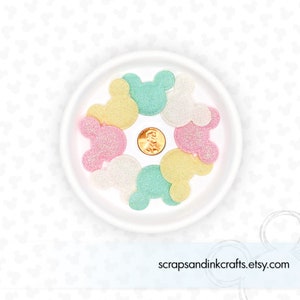 PASTEL Kleine gepolsterte Maus Applikation Set für Handwerk, Haarschmuck, Scrapbooks, Karten, Planer, Geschenke, Party & Home Decor-40301