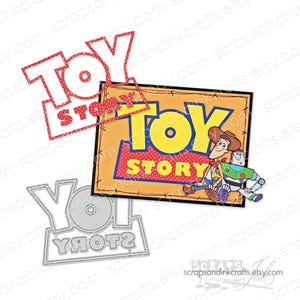 TOY STORY Set mit 2 Metall-Stanzformen für Papierbasteln, Scrapbooks, Karten, Geschenke, Planer, DiY Party & Home Décor - 20311