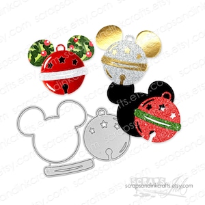 LAYERED JINGLE BELL Set di 3 fustelle in metallo per lavori di carta, biglietti, album di ritagli, etichette, regali, agende, fai da te per feste e decorazioni per la casa - 21042