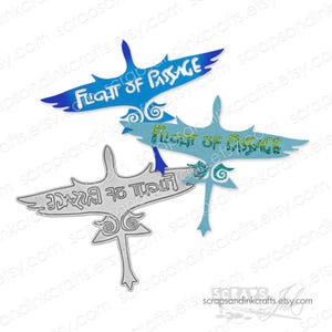 Molde de corte de metal FLIGHT Of PASSAGE para artesanato em papel Avatar/Pandora, álbuns de recortes, etiquetas, planejadores, cartões, presentes, festa DIY e decoração para casa - 20362