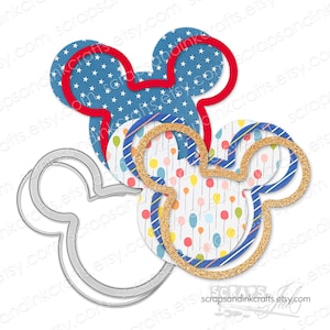 GROTE 6" MUIS SHAKER Set van 2 metalen stansmessen voor papercrafts, plakboeken, kaarten, cadeaus, tijdschriften, doe-het-zelf feest- en woondecoraties-21431