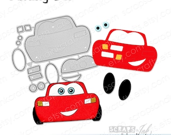 Juego de 9 troqueles de corte de metal LAYERED MCQUEEN para manualidades con papel, álbumes de recortes, tarjetas, regalos, fiestas DIY y decoración del hogar - 20152