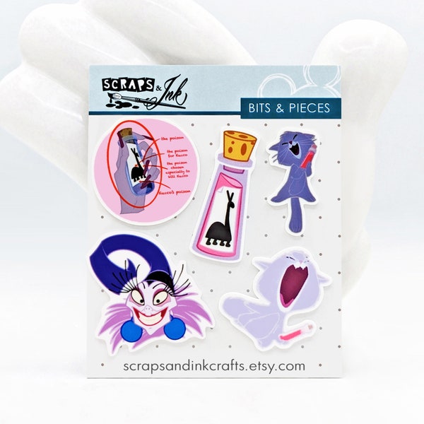 YZMA Set of 5 Printed Acrylic (Planar Resin) Embellishments for Crafts, Accessories, Gifts/Home Décor-  40998