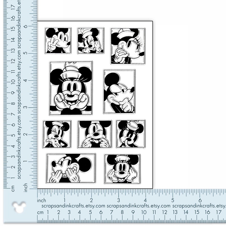 FACE TIME Disney-Inspired Clear Cling Mount Stamp Set for Papercrafts, Gifts, Party & Home Décor 60105 image 3