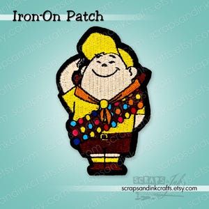 RUSSELL The Junior Wilderness Explorer From UP! Embroidered Iron-On Patch for Crafts, Clothing, Bags, Hats, Accessories & Home Décor- 70341