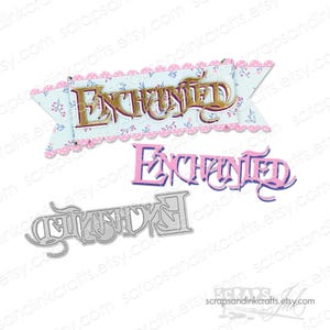 ENCHANTED Metal Cutting Die for PaperCrafts, Cards, Scrapbooks, Gifts, Journals, Tags, Invitations, Party & Home Décor- 20242