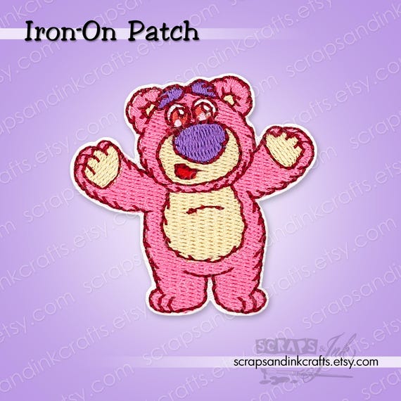 Ursinho de pelcia rosa SMALL LOTSO de Toy Story bordado com aplique  termocolante para artesanato, chapus, roupas, mochilas, jaquetas e  decorao para casa - 70403 - Etsy Portugal