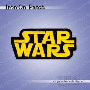 STAR WARS Embroidered Iron-On Patch for Crafts, Hats, Gifts, Clothing, Backpacks, Jackets, Bags, Home Décor- 70199