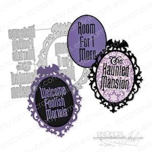 HAUNTED MANSION FRAME Metalen snijmal voor papercrafts, plakboeken, kaarten, geschenken, tags, planners, doe-het-zelf feest- en woondecoraties-21421