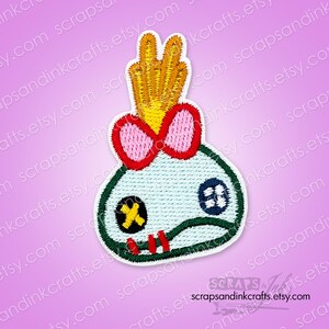 SMALL SCRUMP Embroidered Iron-On Patch for Crafts, Hats, Gifts, Clothing, Backpacks, Jackets, Bags, Home Décor- 70386