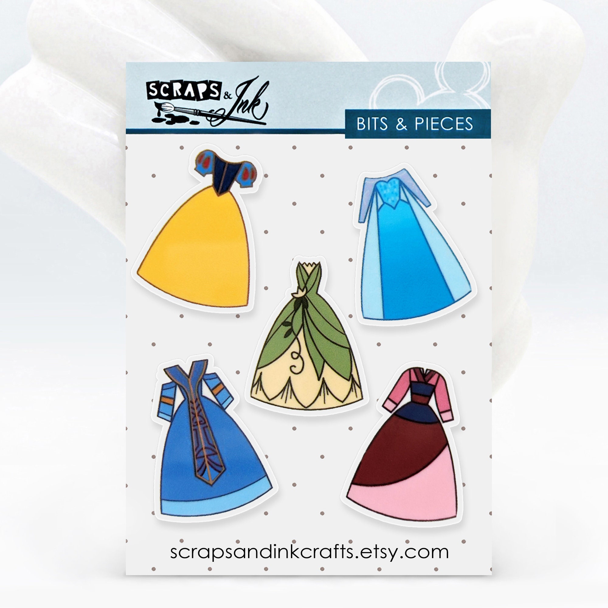PRINCESS DRESSES #1 Set of 5 Printed Acrylic (planar Resin) Embellishments  for Disney-themed Crafts, Accessories, Gifts & Home Dcor- 41094 - Etsy