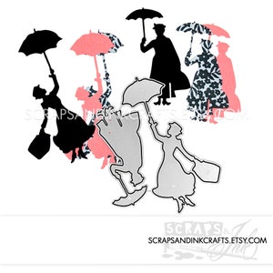 POPPINS Set van 2 metalen snijmallen voor papercrafts, plakboeken, kaarten, cadeaus, tags, planners, doe-het-zelf-feest- en huisdecoratie- 20356