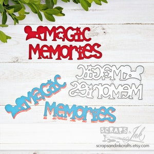 MAGIC MEMORIES Set of 2 Metal Cutting Dies for Papercrafts, Scrapbooks, Cards, Gifts, Tags, Planners, DiY Party & Home Décor- 20214