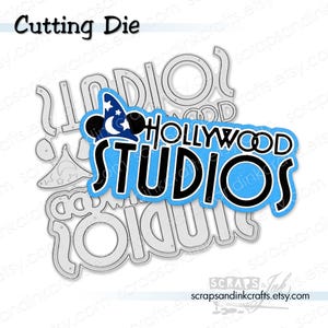 HOLLYWOOD STUDIOS *Exclusive! Set of 5 Metal Cutting Dies for Papercrafts, Scrapbooks, Gifts, Journals, Party & Home Décor- 21428