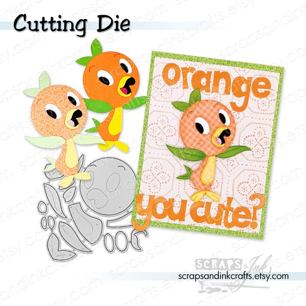 PÁJARO NARANJA *¡Exclusivo! Juego de 13 troqueles de corte de metal para manualidades, álbumes de recortes, tarjetas, regalos, etiquetas, agendas, fiestas DIY y decoración del hogar - 20331