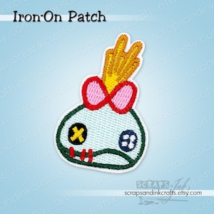 Patch bordado termocolante SMALL SCRUMP para artesanato, chapéus, presentes, roupas, mochilas, jaquetas, bolsas e decoração para casa - 70386