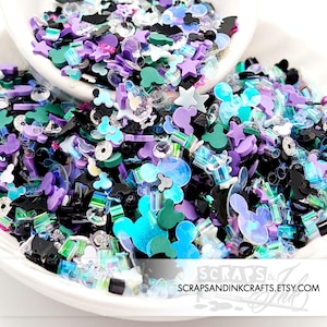 HAUNTED MANSION- Pixie Dust Filler für Schüttler, Kunstharz, Schmuck, Schleim, Schneekugeln, Nail Art, Party/Wohnkultur- 30127