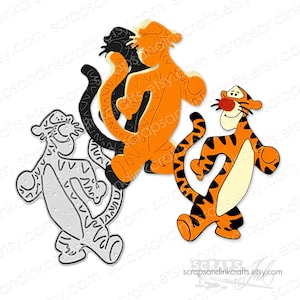 Troquel de corte metálico TIGGER para manualidades, álbumes de recortes, tarjetas, regalos, etiquetas, planificadores, manualidades para fiestas y decoración del hogar - 20155