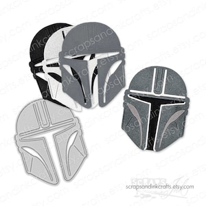 MANDALORIAN (Din Djarin) HELM Exklusive Größe! (Individuell angefertigte Größe passend zu allen anderen Helmen die wir tragen) Metall Stanzform 20124