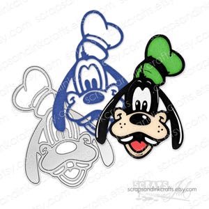 Matrice de découpe en métal GOOFY pour travaux manuels, albums de scrapbooking, cartes, cadeaux, étiquettes, agendas, décoration de fête et d'intérieur à faire soi-même - 21040