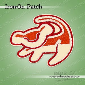SIMBA CUB SYMBOL Embroidered Iron-On Patch for Crafts, Hats, Gifts, Clothing, Backpacks, Jackets, Bags, Home Décor- 70290