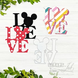 Troquel de corte metálico LOVE SQUARED para manualidades, álbumes de recortes, tarjetas, regalos, etiquetas, planificadores, manualidades para fiestas y decoración del hogar - 20137