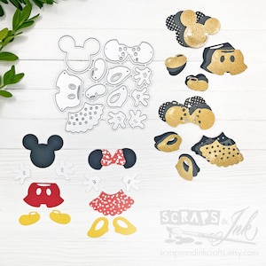 DAPPER DUDS Set of 8 Metal Cutting Dies for Papercrafts, Scrapbooks, Cards, Gifts, Tags, Planners, DiY Party & Home Décor- 20320