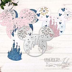 CELEBRATION MOUSE Metal Cutting Die for Papercrafts, Scrapbooks, Cards, Gifts, Tags, Planners, DiY Party & Home Décor- 20325