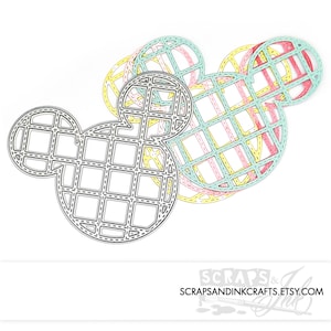 LATTICE MOUSE Metal Cutting Die for Papercrafts, Scrapbooks, Cards, Gifts, Tags, Planners, DiY Party & Home Décor- 20429
