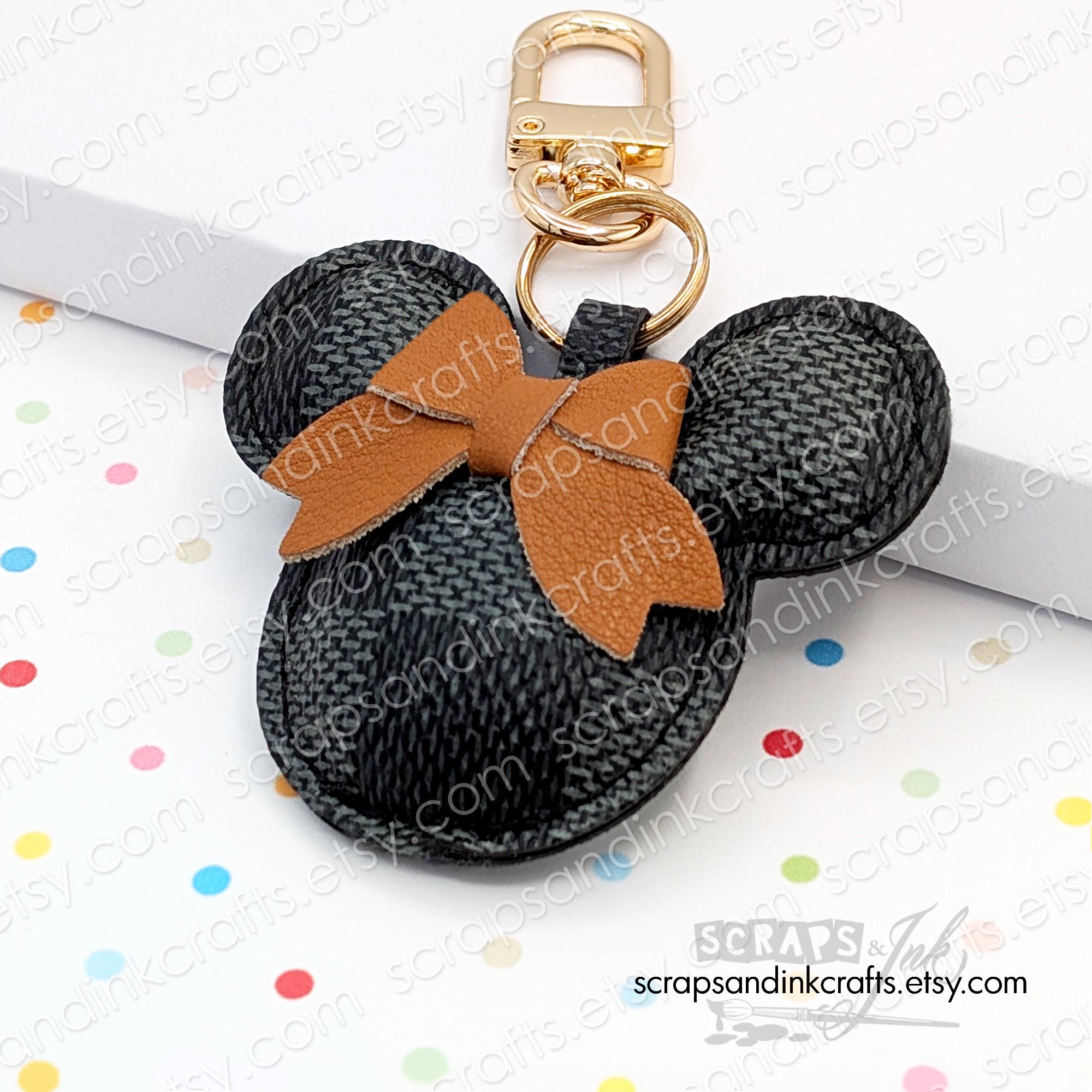 Louis Vuitton Mickey Mouse Keychain - Etsy