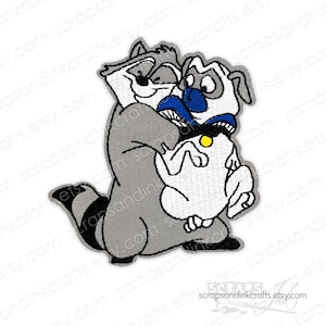 MEEKO & PERCY (com olhos) de POCAHONTAS Patch bordado para passar a ferro para artesanato, chapéus, roupas, mochilas, presentes, decoração - 70342