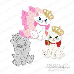 MARIE W/CROWN メタルカッティングダイ ペーパークラフト、スクラップブック、カード、ギフト、ジャーナル、DIY パーティー、ホームデコレーション用 - 20149