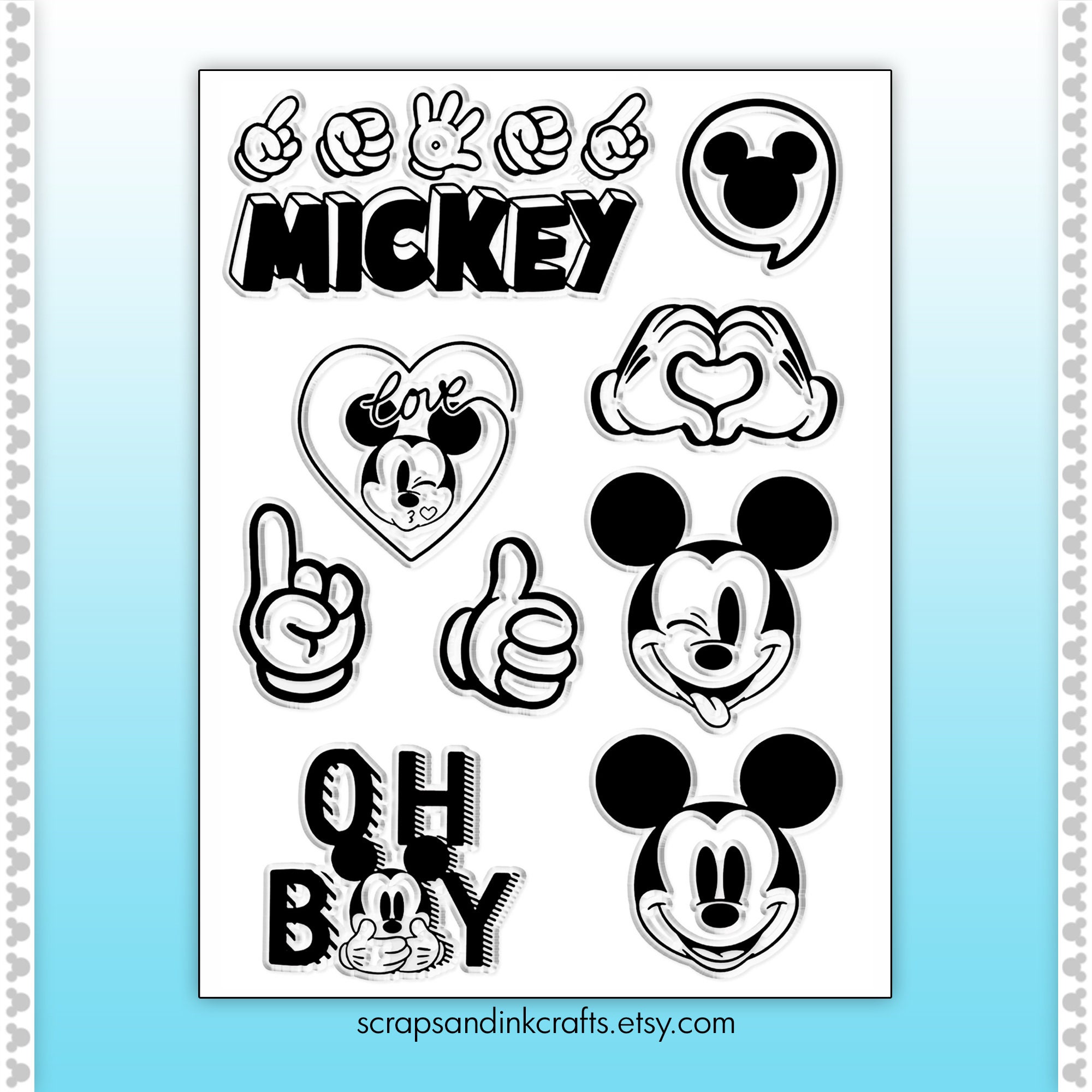 EK Disney Clear Stamps-Mickey