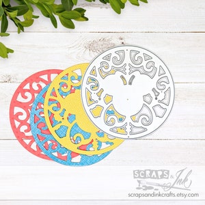 MOUSE MEDALLION Metal Cutting Die for Papercrafts, Scrapbooks, Cards, Gifts, Tags, Planners, DiY Party & Home Décor- 20414