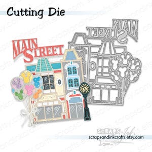 MAIN STREET MAGIC Metal Cutting Die for Theme Park Papercrafts, Cards, Scrapbooks, Tags, Gifts, Planners, Party & Home Décor- 21426