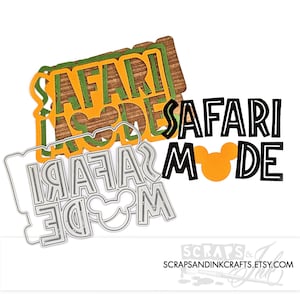 SAFARI MODUS *Exklusiv! 20917 Metall-Stanzformen für Papierbasteln, Scrapbooks, Karten, Geschenke, Tags, Planer und Dekoration