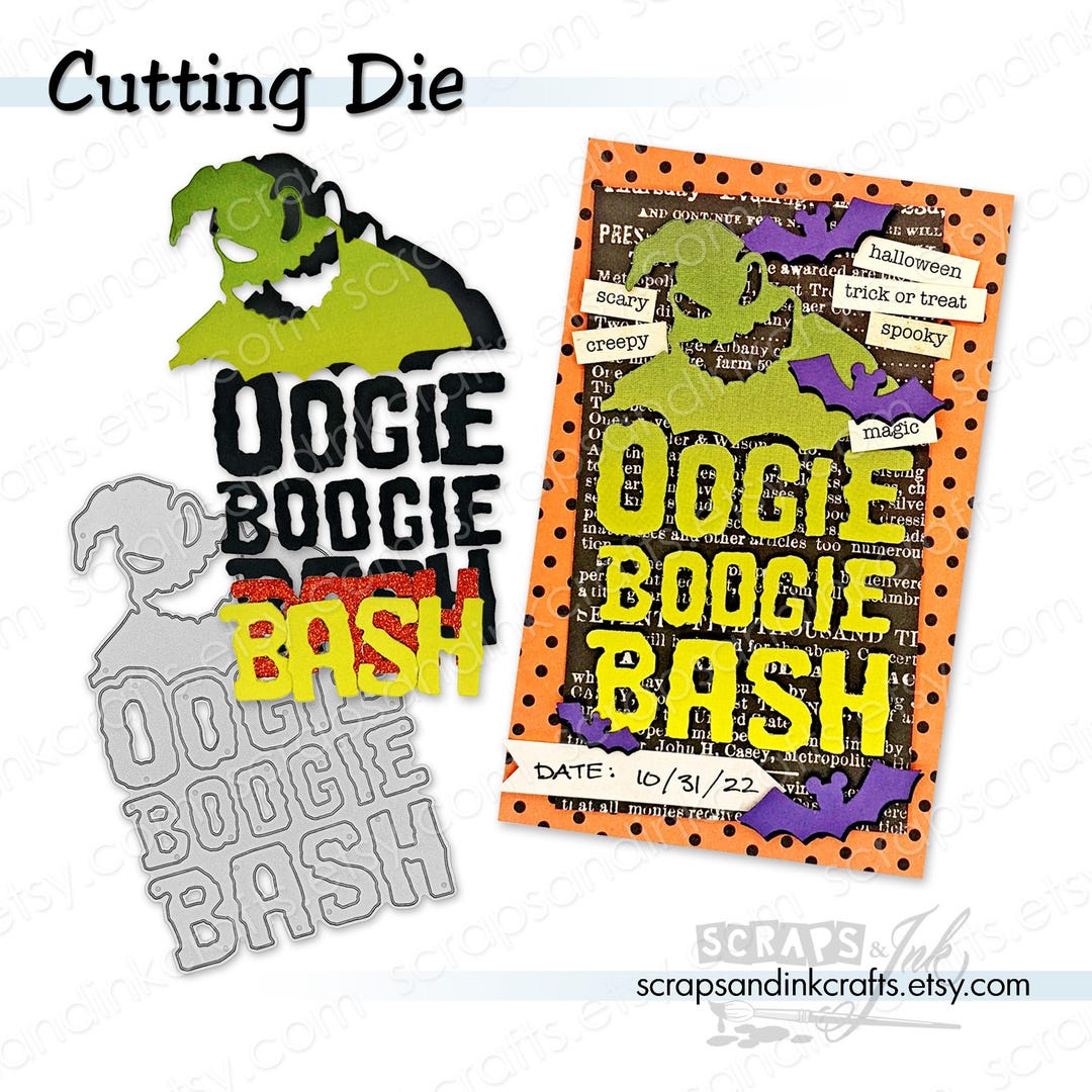 OOGIE BOOGIE BASH *exclusive! Metal Cutting Die for Papercrafts ...