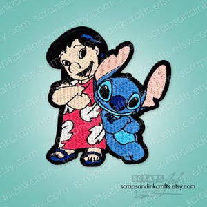 LILO & STITCH Embroidered Iron-On Patch for Crafts, Hats, Gifts, Clothing, Backpacks, Jackets, Bags, Home Décor- 70364