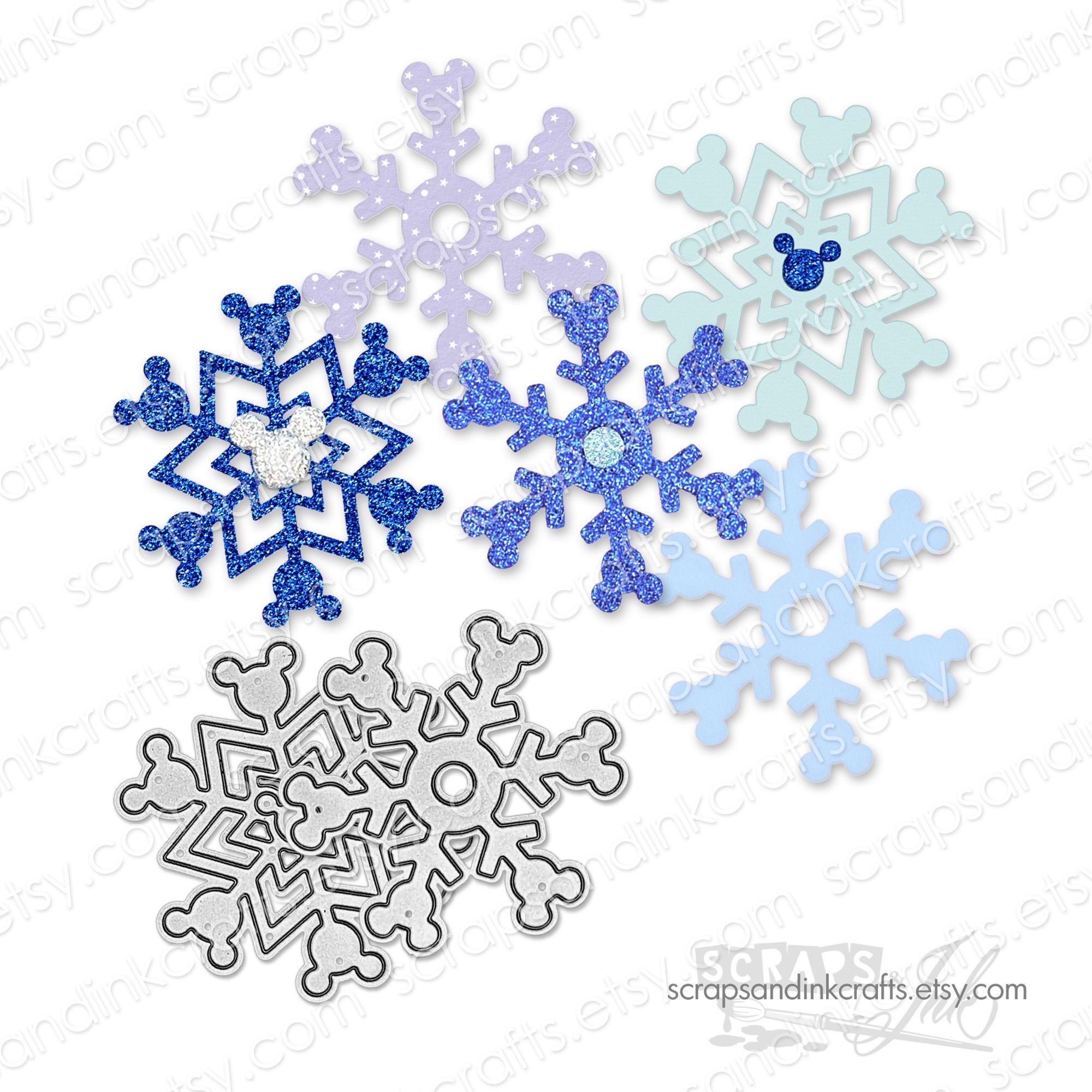SNOWFLAKES #3 Set of 2 Metal Cutting Dies for Papercrafts, Scrapbooks, Cards, Journals, Gifts, DiY Party & Home Décor- 20233