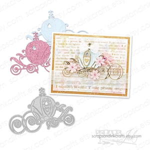 KÜRBIS-WAGEN Metallstanzform für Papierbasteln, Scrapbooks, Karten, Geschenke, Tags, Planer, DiY Party & Home Décor - 20804