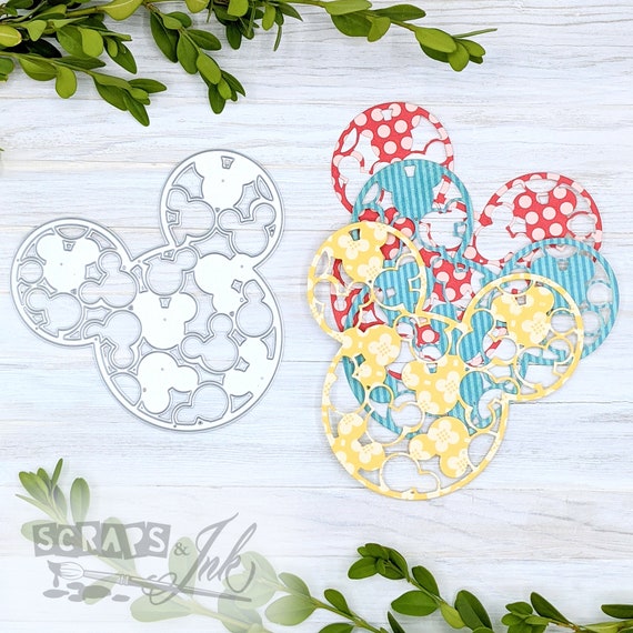 MOUSE HEADS Metal Cutting Die for Disney-themed Paper Crafts