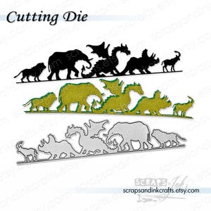 ANIMAL KINGDOM BORDER Metal Cutting Die for Papercrafts, Scrapbooks, Cards, Journals, Gifts, DiY Party & Home Décor- 21306