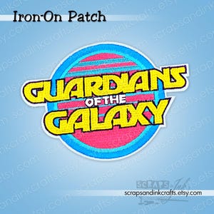 GUARDIANS Of The GALAXY (80's Vibe) Embroidered Iron-On Patch for DIY Crafts/Clothing, Backpacks, Jackets, Hats, Décor- 70348XL